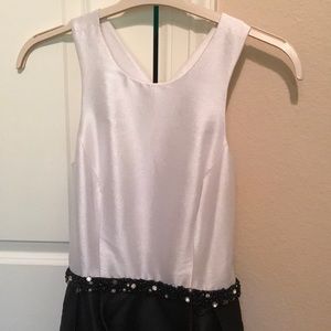 Monique Lhuillier Black and White gown